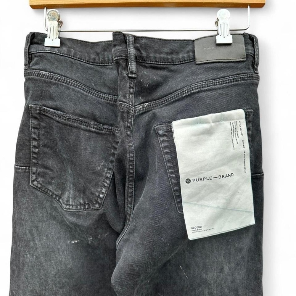 Black Purple Label distressed skinny jeans size 33